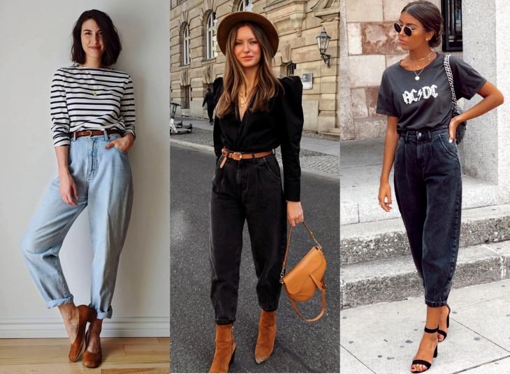 Tipos de pantalones para mujer; slouchy jeans